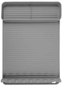 Silicone BBQ Grill Mat - 8-Slot Mat with Drip Tray - Heat-Resistant and Dishwasher-Safe - 40x27 cm - Gray