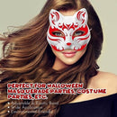 10 Paintable Cat Masks - DIY Animal Costume Masks - White Masks - Half-Used for Masquerade - Halloween - Cosplay Masks for Kids - Party Costume Supplies