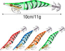 Shrimp Lure Box - 4-Pack - Glowing Shrimp Lure - Squid and Shrimp Lure - Night Fishing - Shrimp Lure - Fluorescent Artificial Fish Lure - Super Realistic