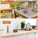Set of 3 digital refrigerator thermometers - Magnetic aquarium thermometer with hook - Mini refrigerator thermometer - Freezer thermometer - for home, restaurant, bar - Black