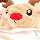 Hats - Santa Hats - Plush Santa Hats - Cute Bouncy Ear Warmers - Interactive Animation Design - Suitable for Cosplay, Parties, Music Festivals, Costumes and Accessories - Christmas Gifts - Birthday Gifts