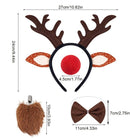 Headband - Elk Hair Accessory - Cute Plush Christmas Headdress - Soft Decorative Accessory for Winter Parties, Cosplay, Costumes