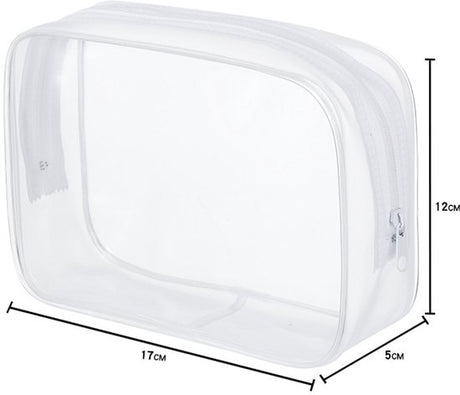 4-Piece Transparent Travel Toiletry Bag - Portable Makeup Bag - Multifunctional Waterproof Set - Skin Care & Makeup Bag