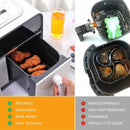 2-piece Airfryer accessory pads - Silicone Airfryer pads - Black - 19.5*16.5 cm
