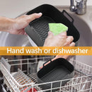 2-piece Airfryer accessory pads - Silicone Airfryer pads - Black - 19.5*16.5 cm