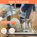 Two-piece air fryer accessory mat - silicone air fryer mat - gray - 19.5*16.5 cm