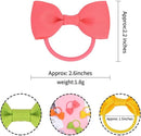 40-pack - Multicolor Baby Girl Hair Clips - Hair Elastics, Elastic Hair Bands - Ponytail Hair Elastics - Elastics - 40-pack (1 pack)