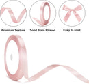 Gift Wrap - 22m Pink Satin Ribbon - 10mm Wide - Suitable for gift wrapping, Valentine's Day decorations, thick fabrics - handmade and wedding decorations