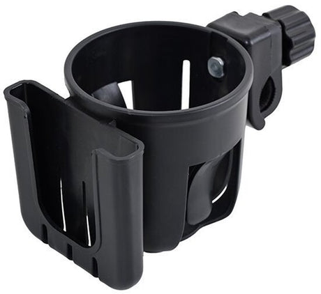 2-in-1 Bicycle Water Bottle and Phone Holder - Water Bottle Holder - Phone Stand - 360° Rotatable Water Bottle Holder - Black