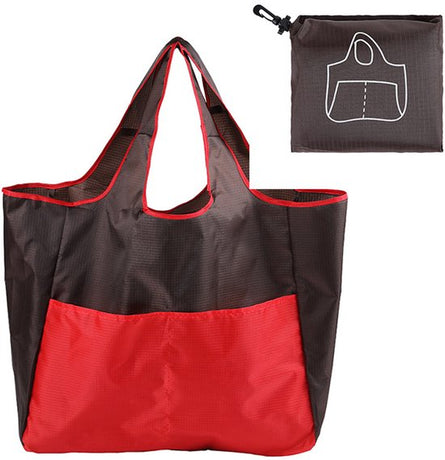 Portable foldable shopping bag - storage bag - supermarket bag - large Oxford cloth bag - eco-friendly bag - red