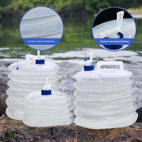 3 Liter Collapsible Water Bucket - Outdoor Picnic/Road Trip - Portable - Large Capacity Bucket - Collapsible Portable Bucket - Water Bucket