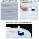 3 Liter Collapsible Water Bucket - Outdoor Picnic/Road Trip - Portable - Large Capacity Bucket - Collapsible Portable Bucket - Water Bucket