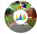 18 pieces of training equipment for outdoor sports - obstacle course for soccer training - cone markers for soccer training