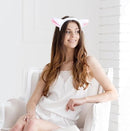 2-Piece Animal Headbands - With Sheep Ears - Cute Headbands for Adults and Kids to Role Play - White and Pink Sheep Costume Accessories