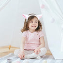 2-Piece Animal Headbands - With Sheep Ears - Cute Headbands for Adults and Kids to Role Play - White and Pink Sheep Costume Accessories