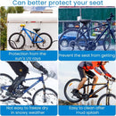 Bicycle saddle cover - Waterproof saddle cover - Rainproof saddle cover - Waterproof bicycle saddle cover with drawstring - Outdoor saddle cover - Bicycle accessories - Universal - Rain and dustproof - 24*27 cm - Black