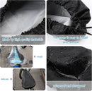 Bicycle saddle cover - Waterproof saddle cover - Rainproof saddle cover - Waterproof bicycle saddle cover with drawstring - Outdoor saddle cover - Bicycle accessories - Universal - Rain and dustproof - 24*27 cm - Black