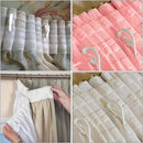 100 curtain hooks - G-shaped reinforced curtain hooks - White - For shower windows - Curtain accessories