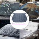 Windshield Cover - 147*90cm Winter Car Windshield Cover - Antifreeze Window Snow Cover - Car Anti-Ice and Antifreeze Snow - Black
