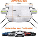 Car Sunshade for Windshield - Car Sun Visor - Winter Cover, Anti-Ice, Dustproof, UV Protection, Snowproof - Suitable for Most Car Models - 197*125cm