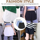 Three-Piece Extended Set - Women - Adjustable Layered Top - Midi Skirt - Layered Bra - Black, White and Blue (Size XL)
