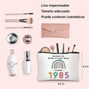 Makeup bag - storage bag - birthday makeup bag - women's makeup bag - for women, girls, girlfriends, party gifts - pencil case - toiletry bag (1985)