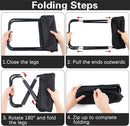 Folding Chair - Fishing Stool - Camping Folding Stool - Mini Folding Chair - Outdoor Folding Chair - Suitable for Travel, Picnics, Hiking, Fishing, Gardening (Black)