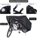 Bicycle cover - Waterproof bicycle cover for one bicycle - Waterproof bicycle cover - 200 x 110 x 70 cm - Bicycle cover with lock hole - Rainproof, dustproof, sun-resistant and water-resistant sunshade, suitable for mountain bikes and racing bikes.