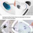 Toilet brushes - (2 pieces) - Toilet brush with rim cleaning brush - Curved toilet brush - Hanging toilet brush - S-shaped curved toilet brush