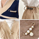 Safety pins - (8 pcs) - Pins - Decorative pins - Brooches - Can be used to fasten clothes, trousers, skirts, vests, necklaces, imitation pearl brooches - Suitable for women and girls - Extension for safety trousers