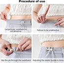 Safety pins - (8 pcs) - Pins - Decorative pins - Brooches - Can be used to fasten clothes, trousers, skirts, vests, necklaces, imitation pearl brooches - Suitable for women and girls - Extension for safety trousers