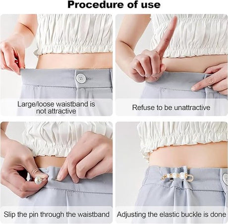 Safety pins - (8 pcs) - Pins - Decorative pins - Brooches - Can be used to fasten clothes, trousers, skirts, vests, necklaces, imitation pearl brooches - Suitable for women and girls - Extension for safety trousers