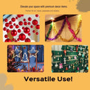 Hooks - (100 pieces per pack) - Self-adhesive hooks - Self-adhesive hooks - Self-adhesive ceiling hooks - Super strong adhesion - Small and transparent - Will not damage walls - No drilling required - Removable - Suitable for holidays, weddings,