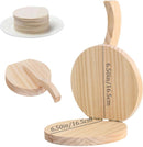 Tortilla Press - Natural Wood Tortilla Press - 6.5 Inch Round Tortilla Press with Handle - Tool for Making Homemade Tortillas, Burritos, Chapatis, and Tortilla Dough