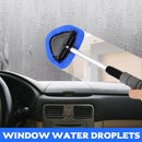 Car Window Cleaning Kit - 5-Piece - Car Window Cleaning Tool - Car Window Cleaning Tool - Car Window Cleaning Brush with Telescopic Handle - 1 Handle + 4 Blue Cloths + 1 50ml Spray Bottle