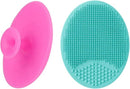 Facial Cleansing Brush - 2 Pieces - Facial Cleansing Brush - Silicone Facial Massage Brush - Suitable for washing hair, showering and cleaning the face