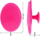 Facial Cleansing Brush - 2 Pieces - Facial Cleansing Brush - Silicone Facial Massage Brush - Suitable for washing hair, showering and cleaning the face