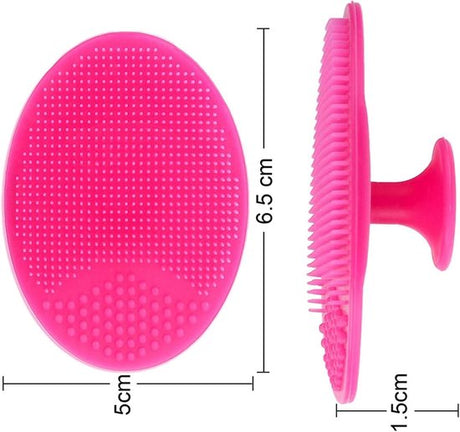 Facial Cleansing Brush - 2 Pieces - Facial Cleansing Brush - Silicone Facial Massage Brush - Suitable for washing hair, showering and cleaning the face
