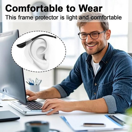 Earplugs for glasses - 32 pieces - Silicone earhooks - Behind-the-ear glasses clips - Non-slip, drop-resistant silicone earhooks for glasses, sunglasses and reading glasses