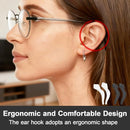 Earplugs for glasses - 32 pieces - Silicone earhooks - Behind-the-ear glasses clips - Non-slip, drop-resistant silicone earhooks for glasses, sunglasses and reading glasses