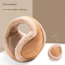 Earmuffs - Warm earmuffs - Winter antifreeze ear warmers - Extra large and thick - Back earmuffs - Fleece lined - Outdoor earmuffs for men - Windproof earmuffs - Khaki