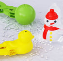 Snowball Maker for Kids | 4 Pieces - Ball/Heart/Duck/Snowman - Safe PP Material | Random Color