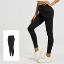 Slim Fit Sports Pants - High Waist Yoga Pants with Side Pockets - Soft and Stretchy Blended Fabric, Breathable and Comfortable - Skinny Fit with Elastic Waist - Suitable for Yoga, Fitness, Walking and Daily Use (Black, Size XXL)
