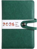 Agenda 2026 adults - Planner - Journal - Organizer - Business - Texture - PU material - A5 format - Vegetable