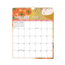 Calendar 2026 - Hangable 12 Months - Calendar - With wire-o-binding - Yearly calendar - Monthly planner - Wall calendar - 37 x 30cm - Nutrition patterns