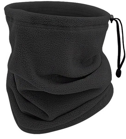 Winter Neck Warmer – Warm Ski Scarf and Face Covering against Cold and Wind – Comfortable and Thermal, Ideal for Skiing, Cycling and Outdoor Activities (Black)