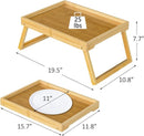 Folding table - Camping table - Portable folding table - Can be used as a dining table, TV table, laptop table, snack table, sofa table or work table - Natural wood color
