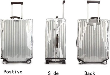 Luggage Cover - Transparent PVC Material - Waterproof and Scratch Resistant - Semi-transparent Luggage Cover - Suitable for Business Travel and Daily Use - 24