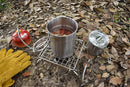 Folding Camping Grill - Stainless Steel 304 Cooking Grate with Folding Legs - Portable Charcoal and Cooking Stand - Lightweight BBQ Rack for Camping, Hiking and Backpacking