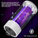 Outdoor Mosquito Trap - Rechargeable with UV Light (365 nm) - Silent and Portable - Can Also Be Used as a Night Light